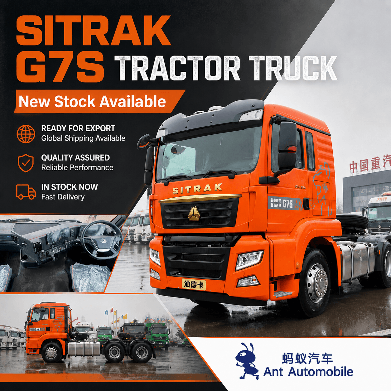 SITRAK G7S 6&times;4 Tractor Trucks Now in Stock at Ant Automobile