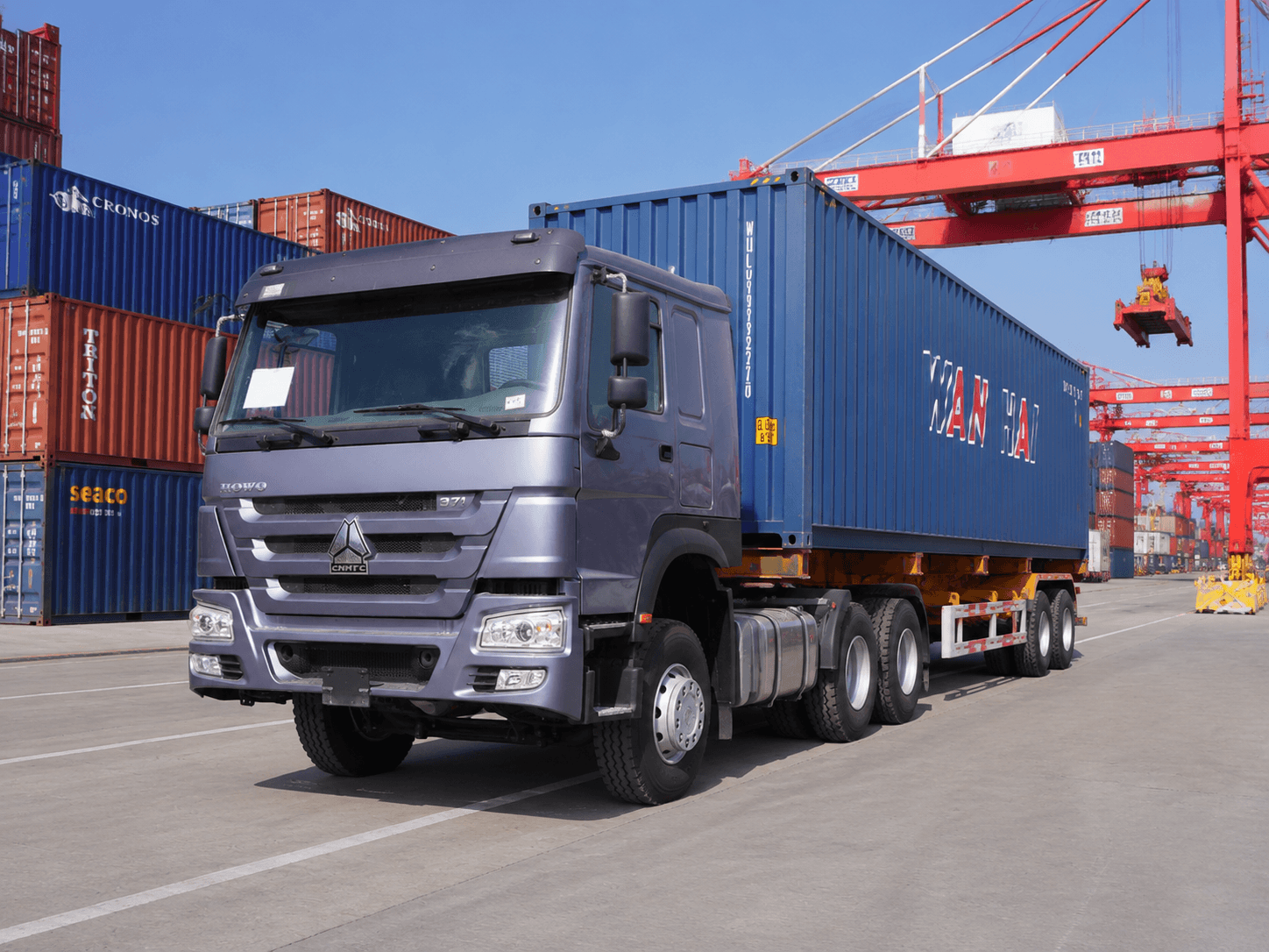 HOWO 371 6x4 Tractor Truck Container Transportation