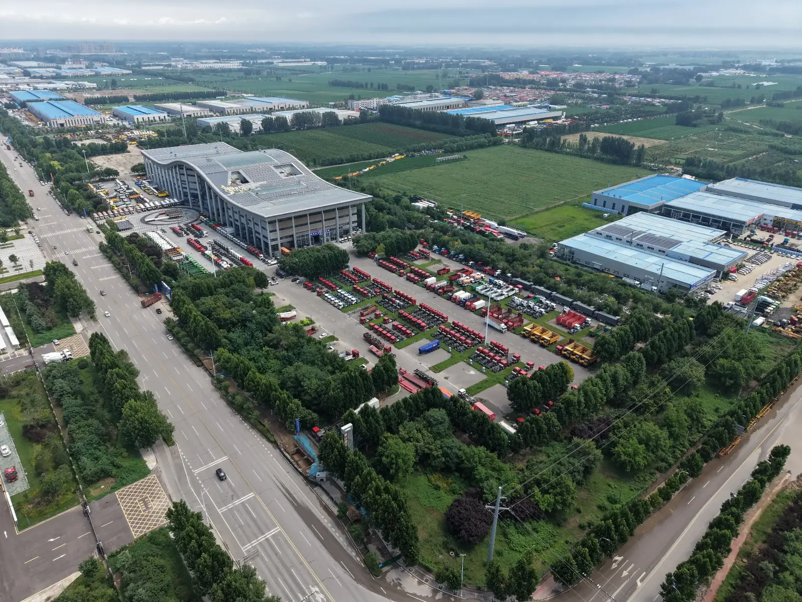 Current Heavy Truck Stock at Liangshan Exhibition Center.webp