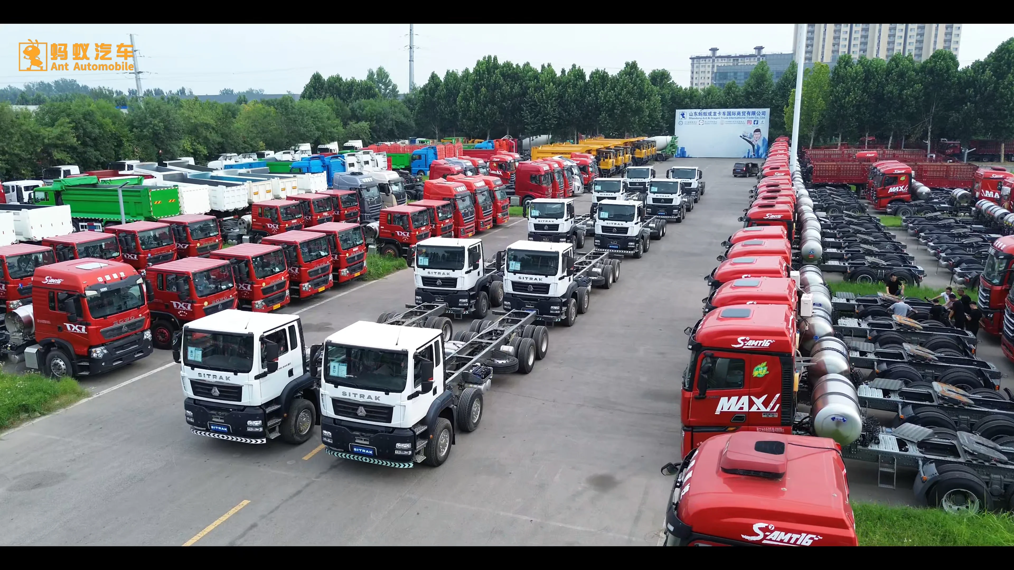 20 units Sitrak 8x4 universal truck chassis ready for shipment.webp