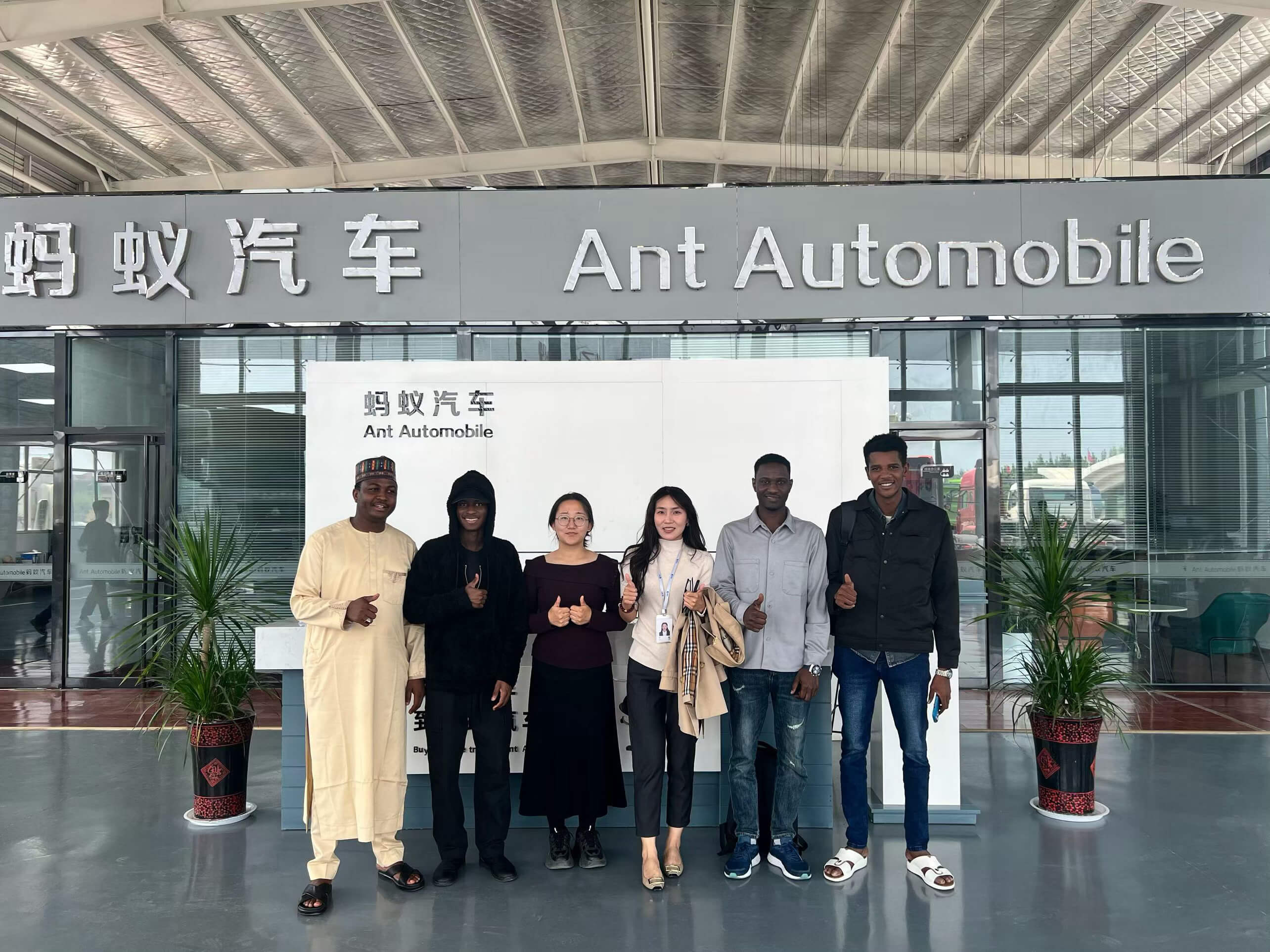 African customers visiting Ant Automobile office in China