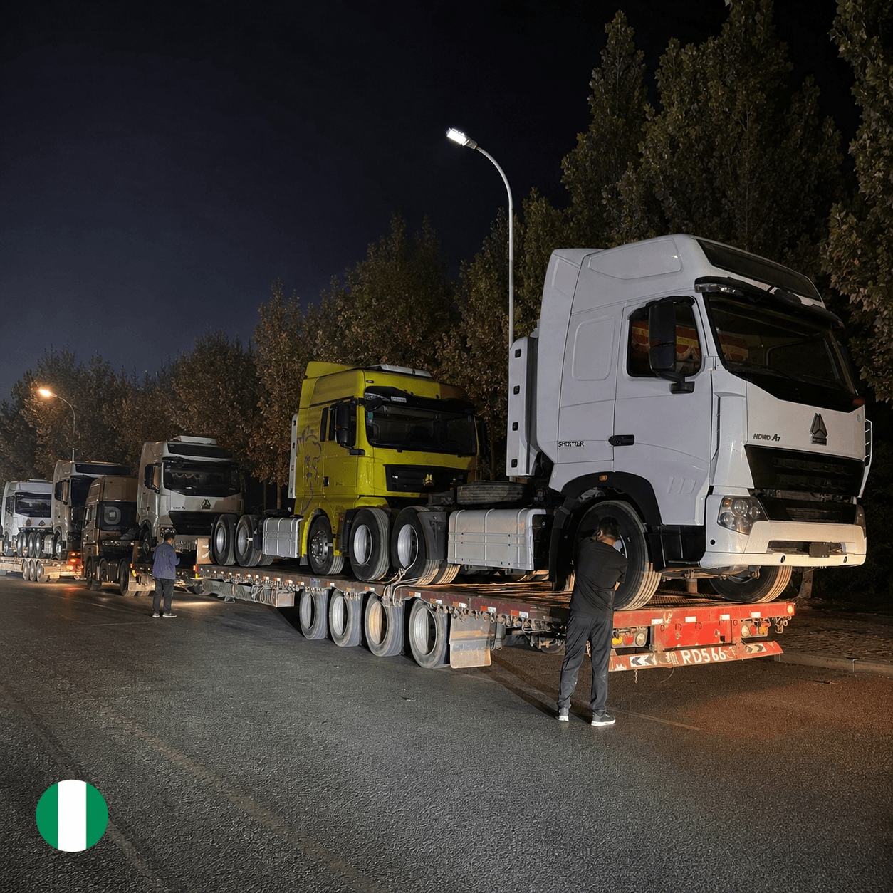Ant Automobile Prepares Used Tractor Trucks for Export To Nigeria